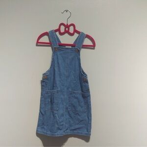 Casual Blue Denim Overalls with Bib Front and Washed Look